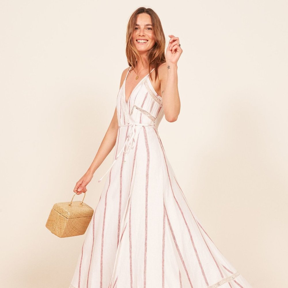 Reformation - Daria Dress in Licorice